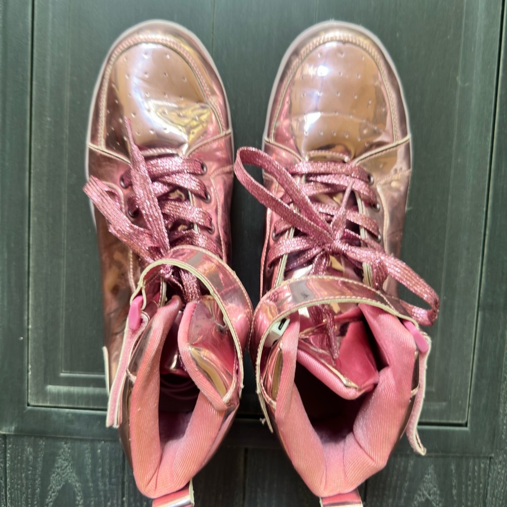 Pink LED High-Top Sneakers - Picture 3 of 3